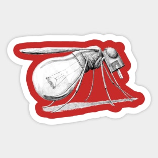 lightbulb mosquito Sticker